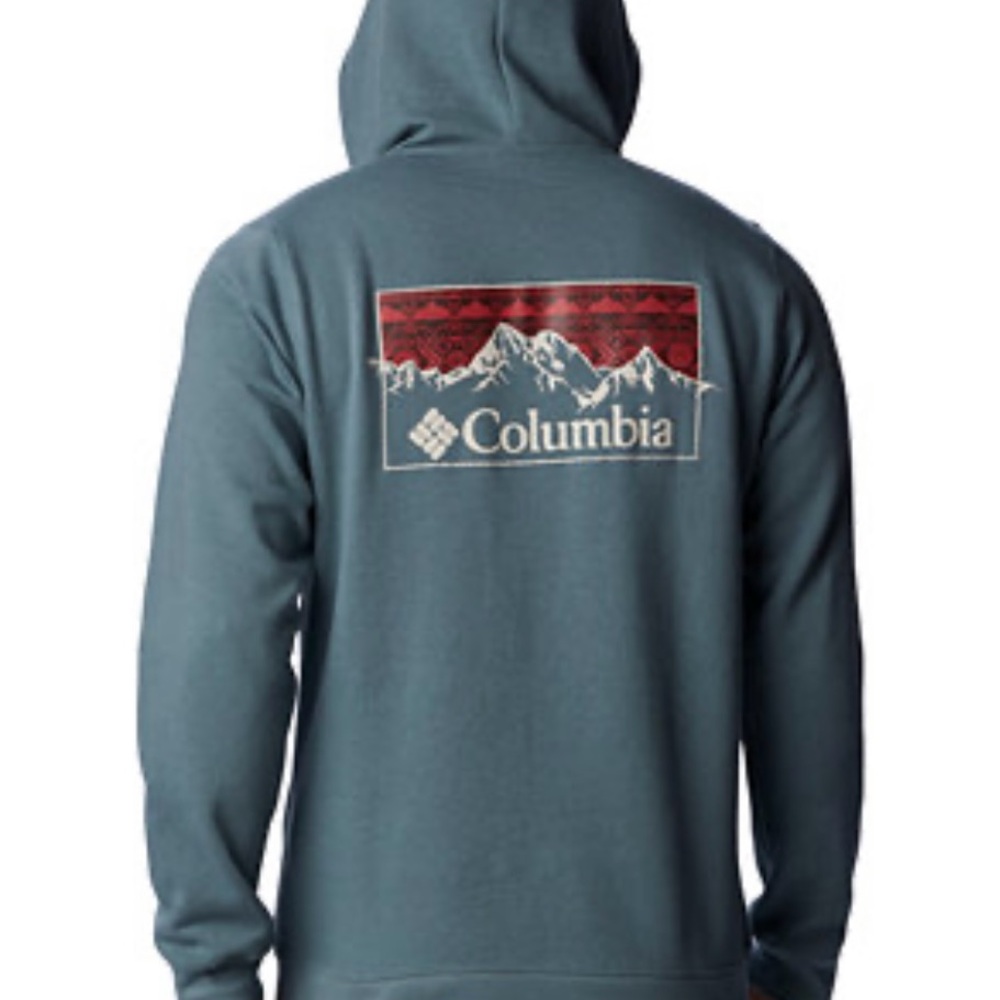 normcore casual Columbia Men's Forest Green Hoodie XL